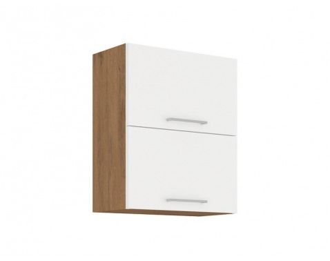 Horní kuchyňská skříňka Vigo, dub lancelot/bílý lesk, šířka 60 cm