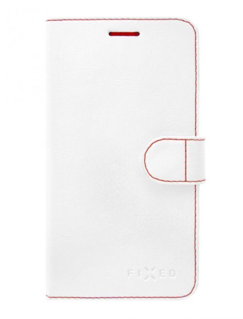 Pouzdro typu kniha FIXED FIT pro Apple iPhone XS Max, bílé
