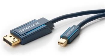 ClickTronic HQ OFC kabel mini DisplayPort - HDMI typ A, zlacené kon., 3D, M/M, 3m