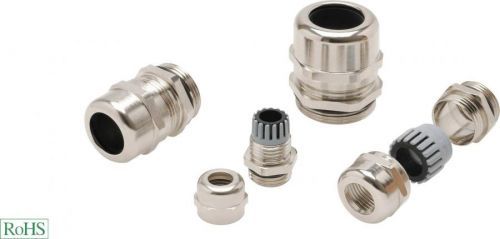 Kabelová průchodka Helukabel HT-MS 90758, mosaz, délka závitu 12 mm, mosaz, 1 ks