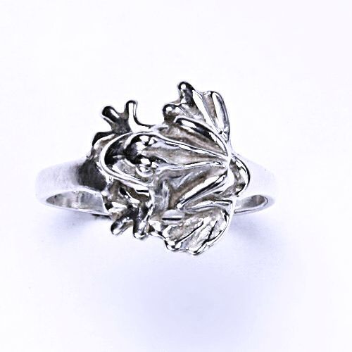 ČIŠTÍN s.r.o Stříbrný prsten, žába, prstýnek ze stříbra, stříbro, T 723 2421