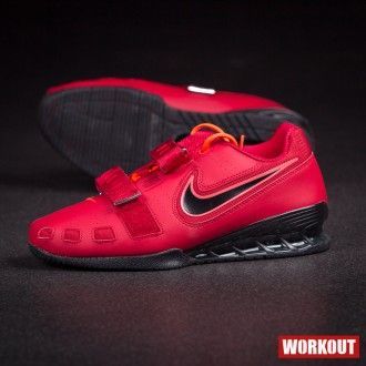 Nike Romaleos 2 Weightlifting Shoes - Gym Red / Bright Crimson-Black 476927-606
