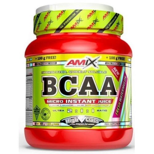 BCAA Micro Instant Juice 400+100g malinová limonáda