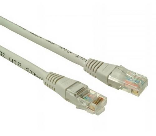 Síťový datový kabel Solarix C5E-155GY-1MB CAT5E UTP 1m (patchkabel)