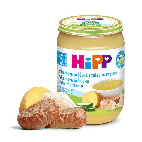 HIPP HiPP POLÉVKY BIO Zeleninová s telecím m. 190g
