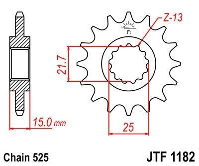 JT Sprockets Řetězové kolečko JTF 1182.14
