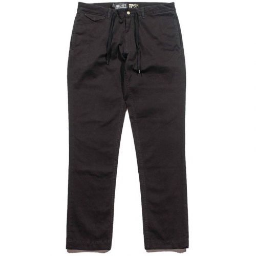 kalhoty GRIZZLY - grizzly refuge chinos black (BLK) velikost: 30