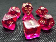 Dice4friends Dice Set Transparent: Bollywood (7 Dice)