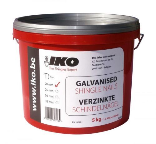 Galvanizované hřebíky IKO 25 mm, 5 kg balení