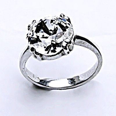 ČIŠTÍN s.r.o Stříbrný prsten, krystal Swarovski,šperky s krystaly,prstýnek ze stříbra, T 1225 8038
