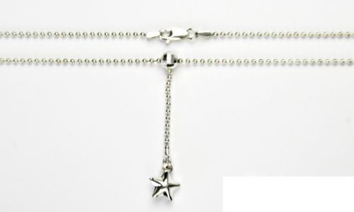 ČIŠTÍN s.r.o Stříbrný náhrdelník, náhrdelník ze stříbra, hvězdička, stříbro, 5,76 g 3621