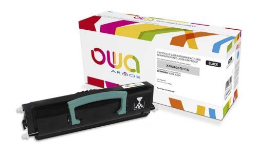 OWA Armor toner pro LEXMARKT650, 652, 654, 656, X651, 652, 654, 656, 658, 25000 Stran, T650H11E, černá