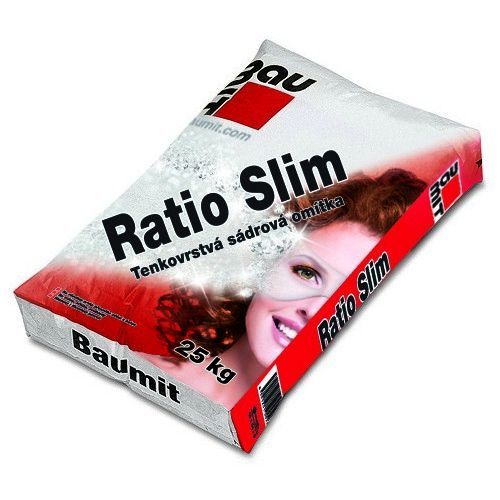 Baumit Ratio Slim lehčená sádrová omítka vnitřní strojní, 25kg/bal