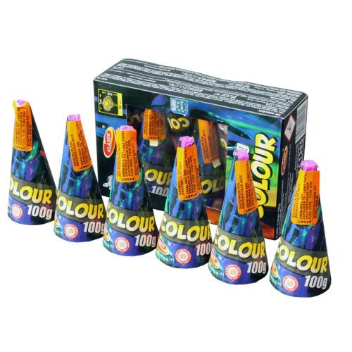 Pyrotechnika fontána VULKÁN COLOR 100 g 6 KUSŮ