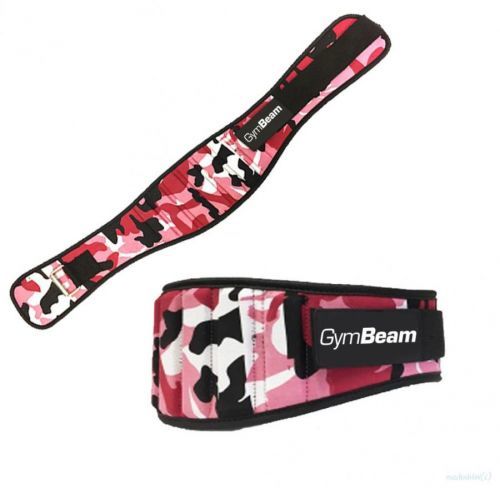 Dámský fitness opasek Pink Camo XS - GymBeam