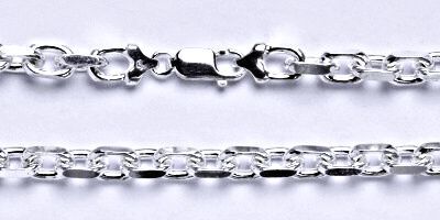 ČIŠTÍN s.r.o Stříbrný silný náramek, řetěz, šperk 5 5902