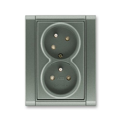 ABB Time dvojzásuvka antracitová 5513F-C02357 34