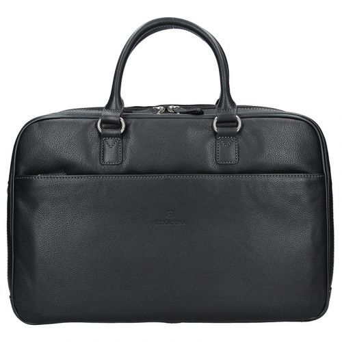 Pánská kožená taška přes rameno Hexagona Moon - černá