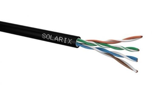 UTP kabel Solarix SXKD-5E-UTP-PE černý venkovní (box 305m)