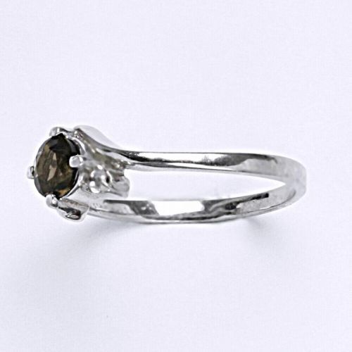 ČIŠTÍN s.r.o Stříbrný prsten s přírodní záhnědou,prsten ze stříbra, T 1164 6801