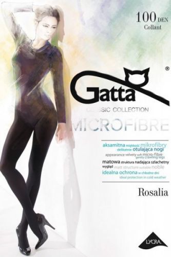 Punčocháče Gatta Rosalia 100 DEN 5-XL Nero