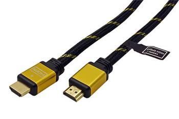 Roline Gold High Speed HDMI kabel, 4K, HDMI M - HDMI M, zlacené konektory, 15m
