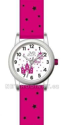 Náramkové hodinky JVD basic J7135.1.1 bílá 154262 J7135.1.1 bílá-fialová