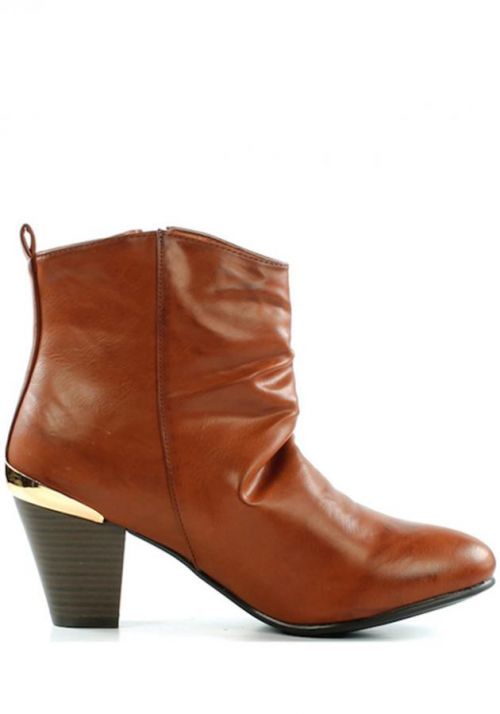 Brandy kotníkové boty na podpatku se zipem Claudia Ghizzani - 41