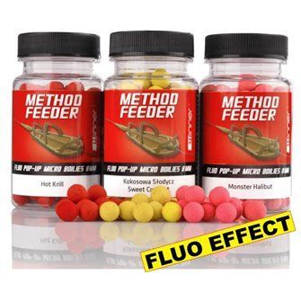 TANDEM BAITS WINNER Method Feeder-Fluo Pop Up Micro boilies GARLIC CANDY - 8mm/35g