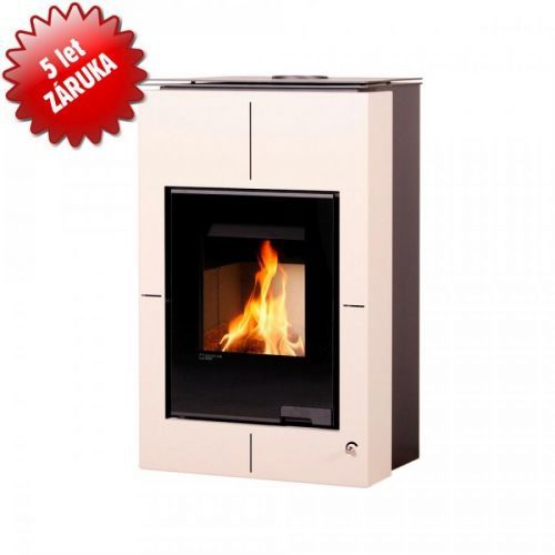 AQUAFLAM VARIO Krbová kamna AQUAFLAM VARIO - SAPORO 11 kW krémová (bez výměníku)