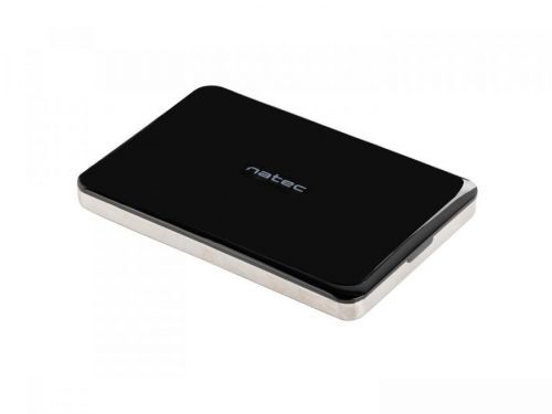 Natec OYSTER 2 Externí box pro 2.5'' SATA HDD/SSD, USB 3.0, slim,hliníkový,černý