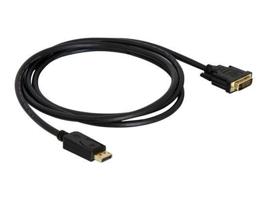 Delock kabel Displayport -> DVI 24+1 m/m 1m pozlacený