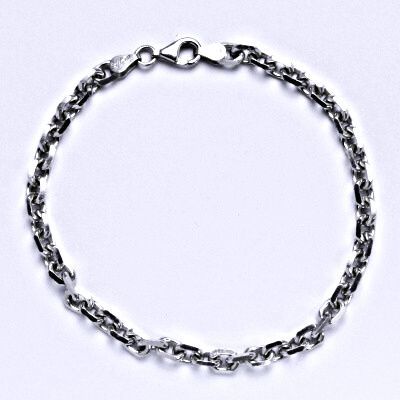 ČIŠTÍN s.r.o Stříbrný silný náramek, řetěz, šperk,6 5913