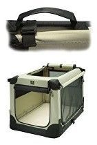 Maelson Soft Kennel Nylonová přepravka černo-béžová M 72x51x51