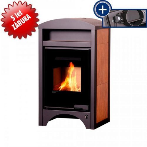 AQUAFLAM VARIO Krbová kamna AQUAFLAM VARIO - BARMA 11/5 kW Ořech, elektronická regulace