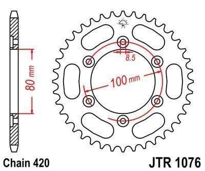 JT Sprockets Rozeta JTR 1076.52