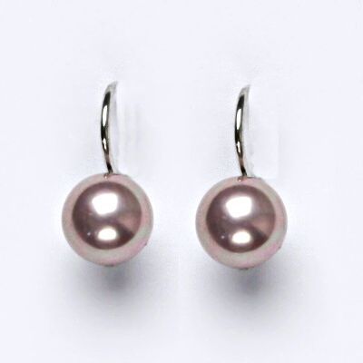 ČIŠTÍN s.r.o Náušnice s um. perlami, náušnice ze stříbra, perla se skutečným perleťovým leskem NK 1183 4226