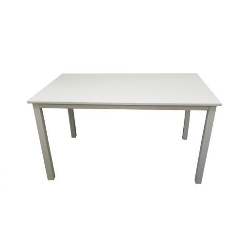 TEMPO KONDELA Jídelní stůl, bílá, 110 cm, ASTRO