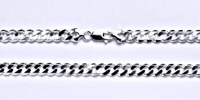 ČIŠTÍN s.r.o Stříbrný pánský silný náramek, řetěz, šperk, 1 5892