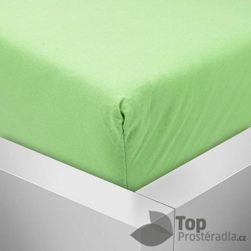 TP Jersey prostěradlo 180x200 Premium - Zelená