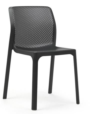 Plastová jídelní židle Stima BIT – bez područek, více barev Antracite