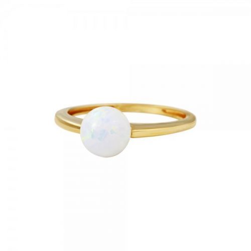Prsten se syntetickými opály 227-087-1149 53-1.85g