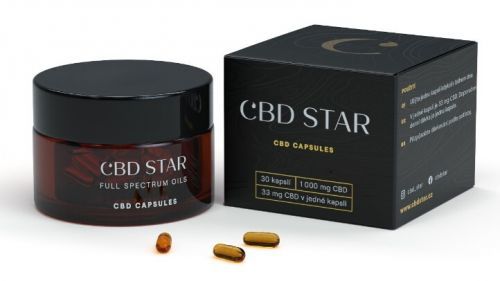 CBD STAR CBD KAPSLE – 10% CBD 30 kapslí