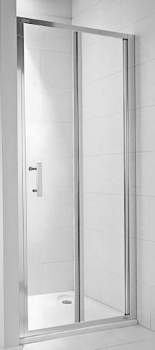 Sprchové dveře 800 x 1950 mm Jika CUBITO PURE sklápěcí sklo Transparent, stříbrný profil / H2552410026681