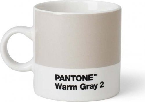 Světle šedý hrnek Pantone Espresso, 120 ml