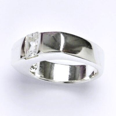 ČIŠTÍN s.r.o Stříbrný prsten s čirými zirkony,prsten ze stříbra,váha 7,40 g 14610