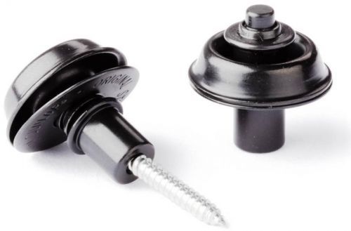Dunlop Straplok Strap Retainers Flush Mount - Black Oxide