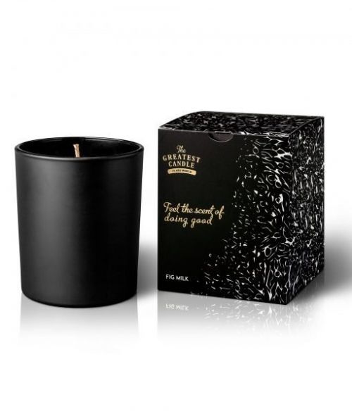 Vonná svíčka v černém skle s aroma fíků The Greatest Candle - 170 g