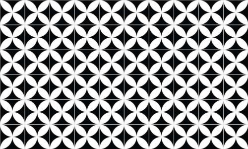 Sada 60 nástěnných samolepek Ambiance Wall Decal Cement Tiles Aniello, 15 x 15 cm