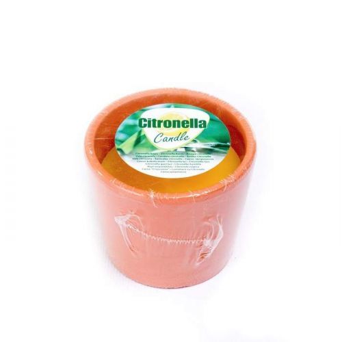 Svíčka CITRONELLA v 7,7cm terakota květináči